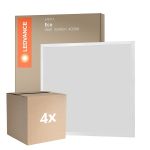 Confezione Multipack 4x Ledvance Pannello A LED Eco 36W 3600lm - 840 Bianco Freddo | 60x60cm - UGR <22
