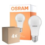 Confezione Multipack 4x Osram LED Star Classic E27 Pera Ghiaccio 10W 1055lm - 827 Bianco Molto Caldo | Sensore Di Luce - Sostitutiva 75W