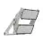 Ledvance Proiettore LED Max Aluminium Grigio 900W 169600lm 65x120D - 740 Bianco Freddo | IP66 - Asimmetrico