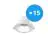 Confezione Multipack 15x Noxion Downlight LED Apollo 9W 1100lm 60D - 840 Bianco Freddo | 145mm - Ritaglio 120mm - UGR 