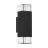 Eglo Luce Da Parete Castelnuovo Aluminium Nero Up & Down | IP65 - Adatto per 1x GU10